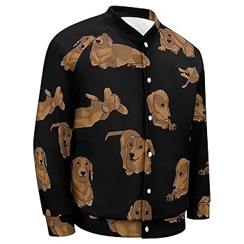 Amazon | [YUNM] スカジャン ダックスフント 犬柄 ジャケット